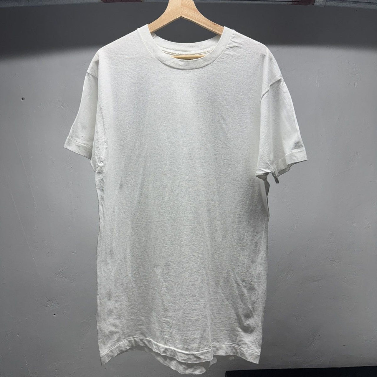 1990s Faded Blank White Tee