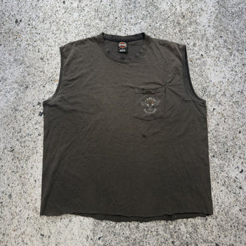 1990s Harley Davidson Thrashed Faded Tank