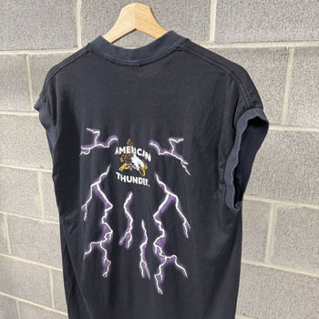 1990s American Thunder Biker Girl Tank Tee
