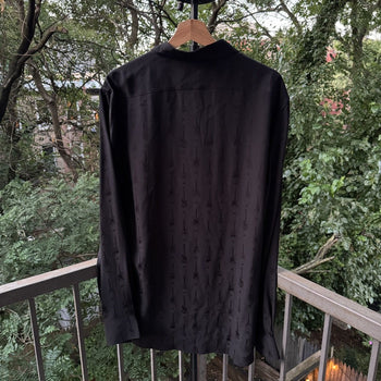 Saint Laurent Paris FW15 Hedi Slimane Silk Guitar Shirt
