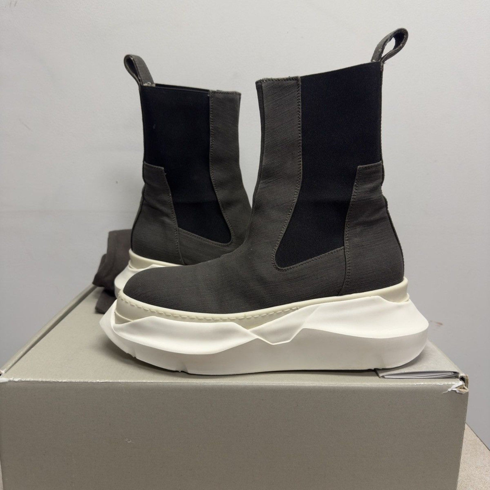 Rick Owens DRKSHDW SS21 Phlegethon Beatle Abstract Boots