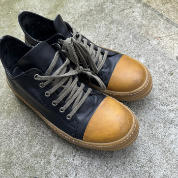 Rick Owens SS18 Dirt Leather Low Ramones Gum