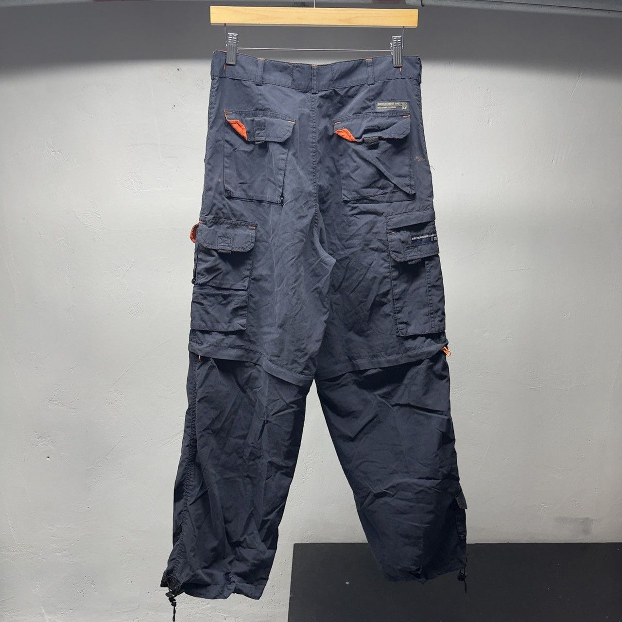 2000s Abercrombie & Fitch Paratrooper Nylon Cargo Pants