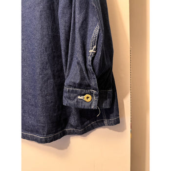 1960s 1970s Denim Chore Coat