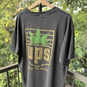 1990s Faded UPS United Pot Smokers Tee