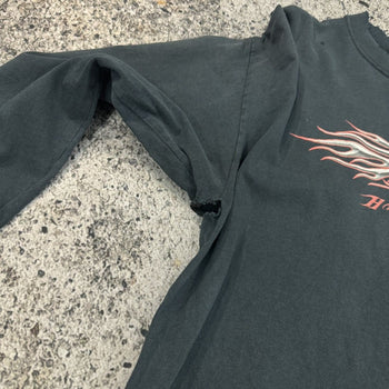 2000s Harley Davidson Thrashed Faded Eagle Flame Longsleeve