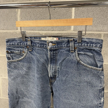 2000s Levi's 517 Thrashed Faded Distressed Flare Jeans
