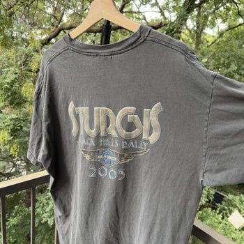 2000s Thrashed Harley Davidson Sturgis Tee