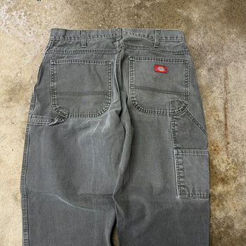 2000S DICKIES CARPENTER BAGGY GREEN CANVAS PANTS