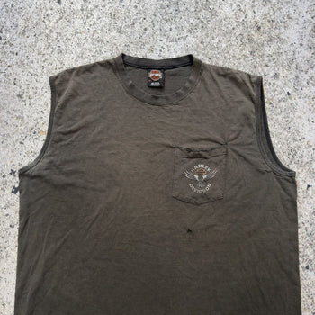 1990s Harley Davidson Thrashed Faded Tank