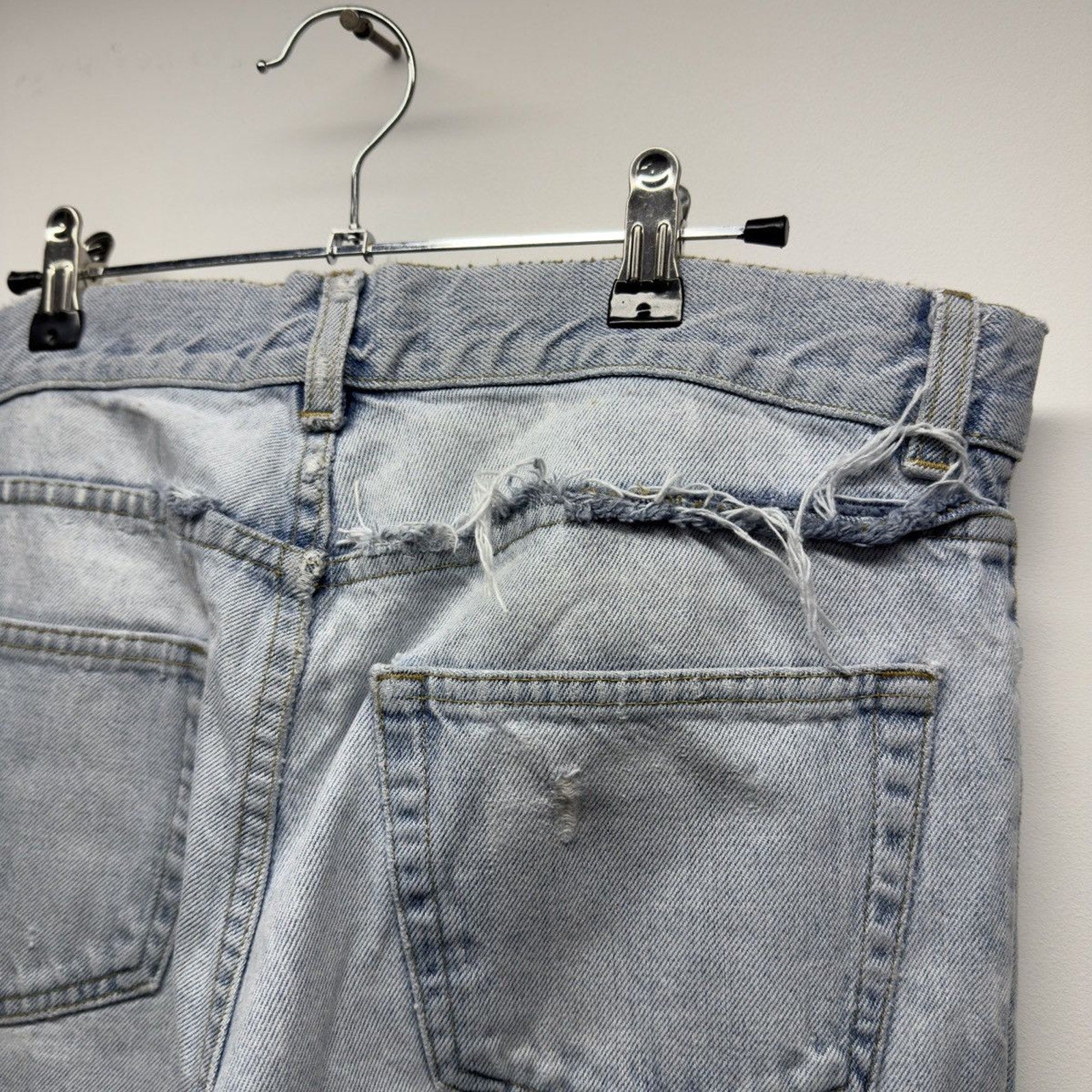 Helmut Lang Archive Distressed Fringe Jeans Italy