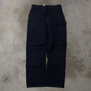 2000s CARHARTT BLACK RIPSTOP UTILITY CARPENTER PANTS