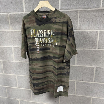 2000s Harley Davidson Camo Tee