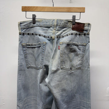 Vintage 2007 Levi’s 501 Limited Edition Faded Studded Jeans