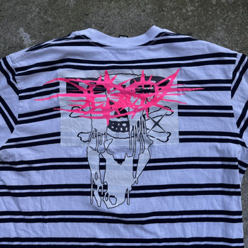 D9 DRAIN GANG STRIPED 2022 WORLD TOUR TEE SHIRT