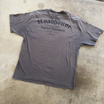 2000S HARLEY DAVIDSON FADED DRAGON LOGO TEE