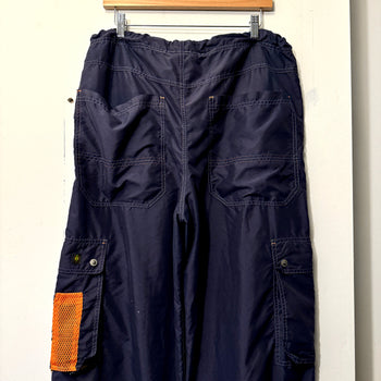 1990s KIKWEAR BAGGY NYLON CARGO RAVER PANTS