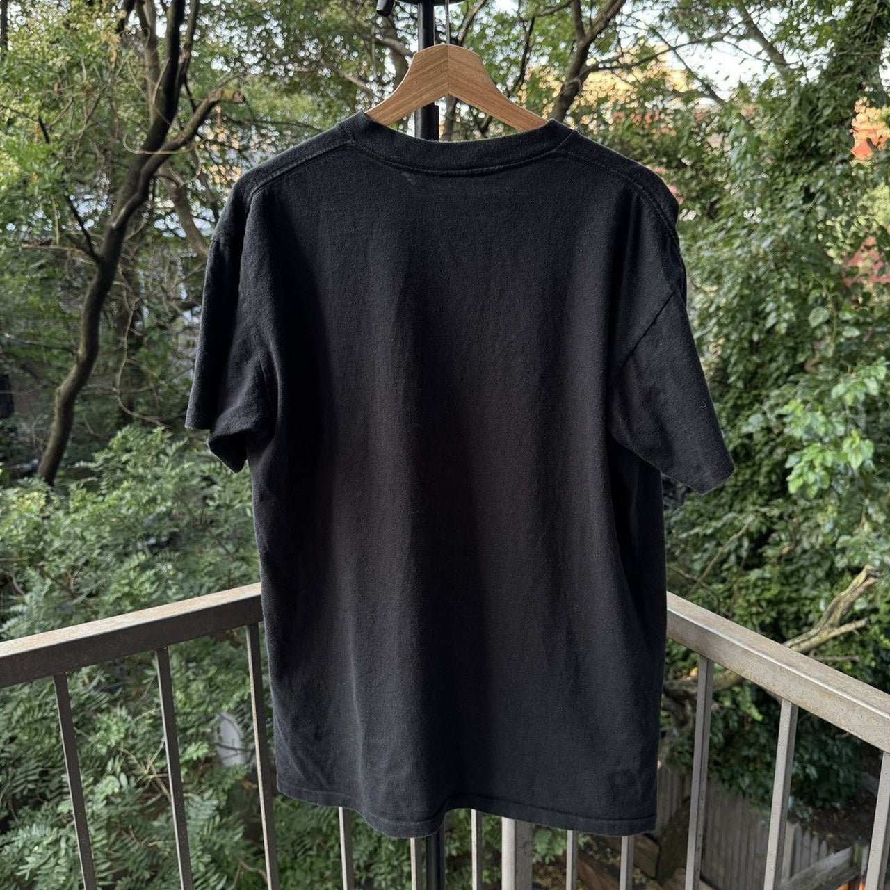 1990s Single Stitch Black Blank Tee