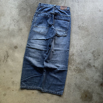 1990S/2000S Y2K PACO JEANS BAGGY PATCH DENIM SKATER JEANS