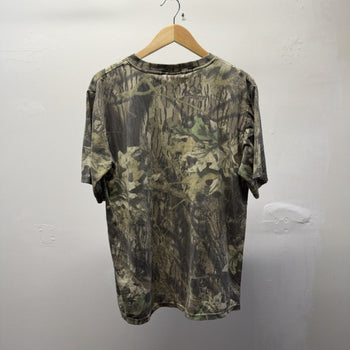 Vintage 2000s Mossy Oak Faded Tree Camo Pocket Tee