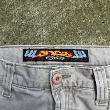 1990s JNCO JEANS PIPES 179 BURNING HOT BAGGY KHAKI PANTS