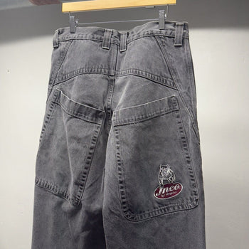 JNCO Big Rig Faded Black Denim Skater Y2K Jeans
