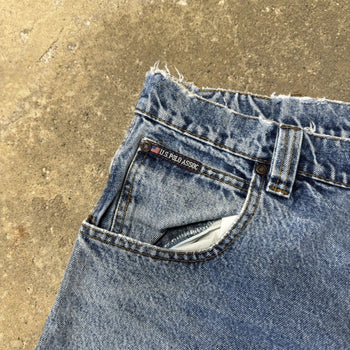 2000s US Polo Assc Thrashed Baggy Wide Leg Jeans