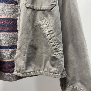 Vintage 1950s 1960s Made in USA Faded Distressed Work Jacket