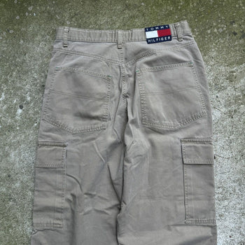 2000s TOMMY JEANS KHAKI CARGO SKATER PANTS