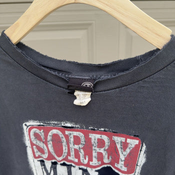 2000s Sorry Mind Closed Until Further Notice Thrashed Faded Tee