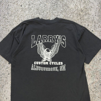 Camiseta de motocicletas Fatboy descoloridas de Harley Davidson de los años 90