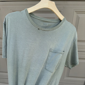 2000s Faded Green Thrashed Distressed Tee
