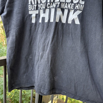 2000s Thrashed Faded Quote Tee