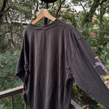 2000s Thrashed Faded Joker Biker Longsleeve Tee