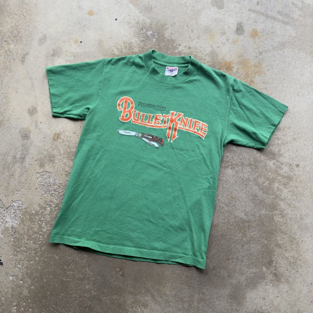 1990s REMINGTON BULLET KNIFE TEE GREEN