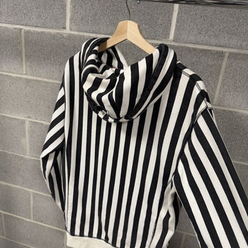 2014 Kill Cat Flog Gnaw Striped Hoodie Black White