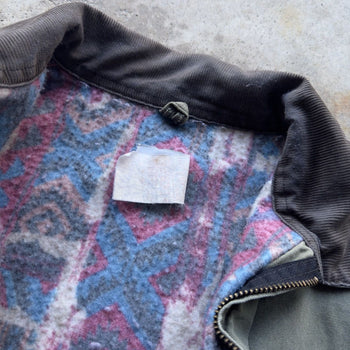 1990s THRASHED CARHARTT SOUTHWEST AZTEC BLANKET LINED DETROIT JACKET