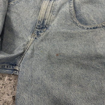 1990s Jnco Stinger Baggy Wide Skater Denim Jean Shorts