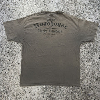 Camiseta con el dragón descolorido de Harley Davidson de los años 2000