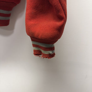 Vintage 1950s Distressed Red Wool Varsity Jacket