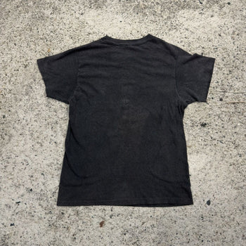 1970s Faded Happiness Is Driving A Mach 1 Flock Print Tee