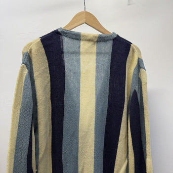 Vintage 1960s McGregor Striped Acrylic Cardigan Sweater