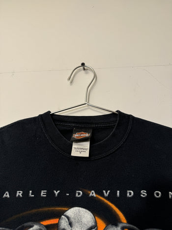 2000s HARLEY DAVIDSON SKULL FLAME LONGSLEEVE TEE