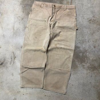 1990s CARHARTT TAN DOUBLE KNEE CARPENTER PANTS