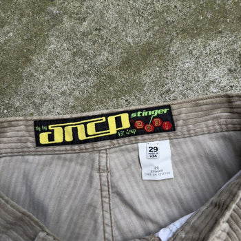 1990s JNCO 2031 STINGER CORDUROY SHORTS TAN