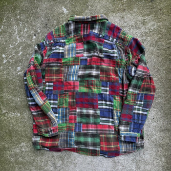 Camisa de franela con parche de cuadros de Polo Ralph Lauren de los años 2000