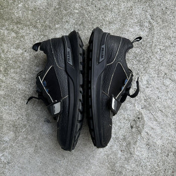 PRADA MECHANO LEATHER TRAINER SNEAKERS