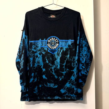 1990s HARLEY DAVIDSON STAR LOGO DYED LONGSLEEVE TEE