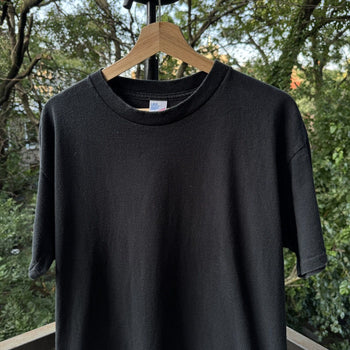 1990s Single Stitch Black Blank Tee