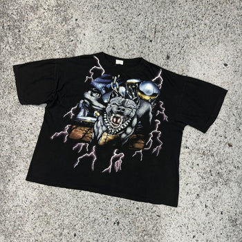 1990s USA AMERICAN THUNDER PITBULL TEE